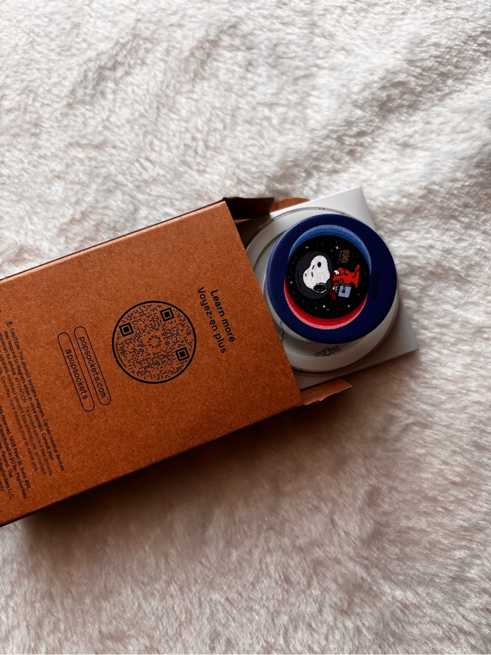 Blue Snoopy PopSocket Phone Grip New